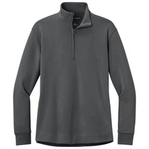 Port Authority Women's Storm Grey Wearever Signature Double Pique 1/4-Zip