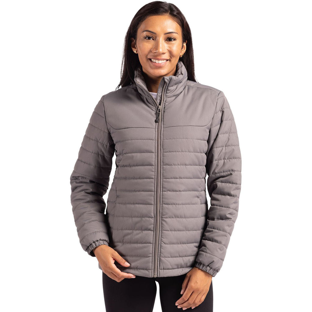 Clique Women's Pure Slate Elevation Eco Full Zip Puffer Jacket