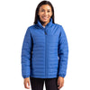 Clique Women's Royal Blue Elevation Eco Full Zip Puffer Jacket