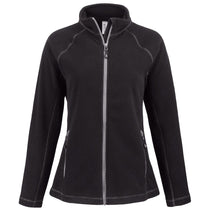 Clique Women's Black Powder Fleece Full Zip Jacket