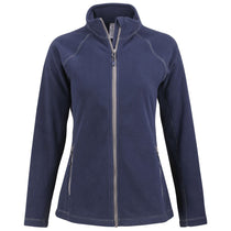 Clique Women's Dark Navy Powder Fleece Full Zip Jacket