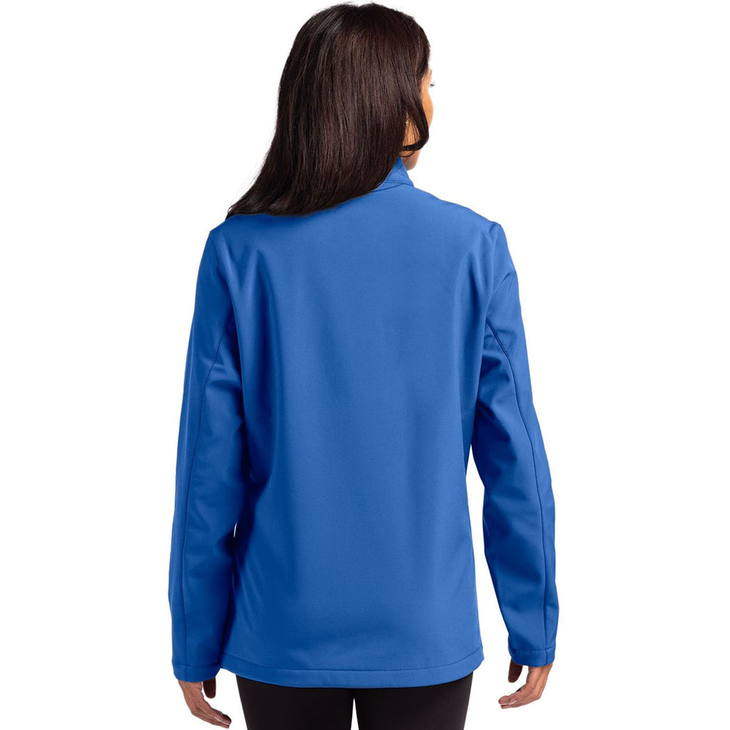 Clique Women's Royal Blue/Black Tempo Stretch Full Zip Softshell Jacket
