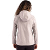 Clique Women's Silver Grey/Pure Slate Tempo Recycled Stretch Softshell Hooded Jacket