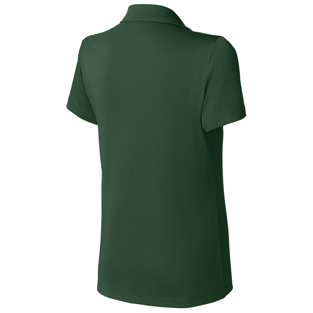 Sport-Tek Women's Forest Green/ White Competitor United Polo