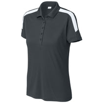 Sport-Tek Women's Iron Grey/ White Competitor United Polo