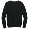 Port Authority Women's Deep Black Easy Care V-Neck Sweater