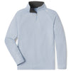 UNRL Men's Sky Blue Interlock Quarter Zip