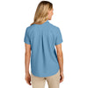 Port Authority Women's Carolina Blue Short Sleeve UV Dockside Shirt