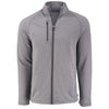 Cutter & Buck Men's Elemental Grey Heather Peshastin Fleece Recycled Full Zip Jacket
