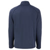 Cutter & Buck Men's Navy Blue Heather Peshastin Fleece Recycled Full Zip Jacket