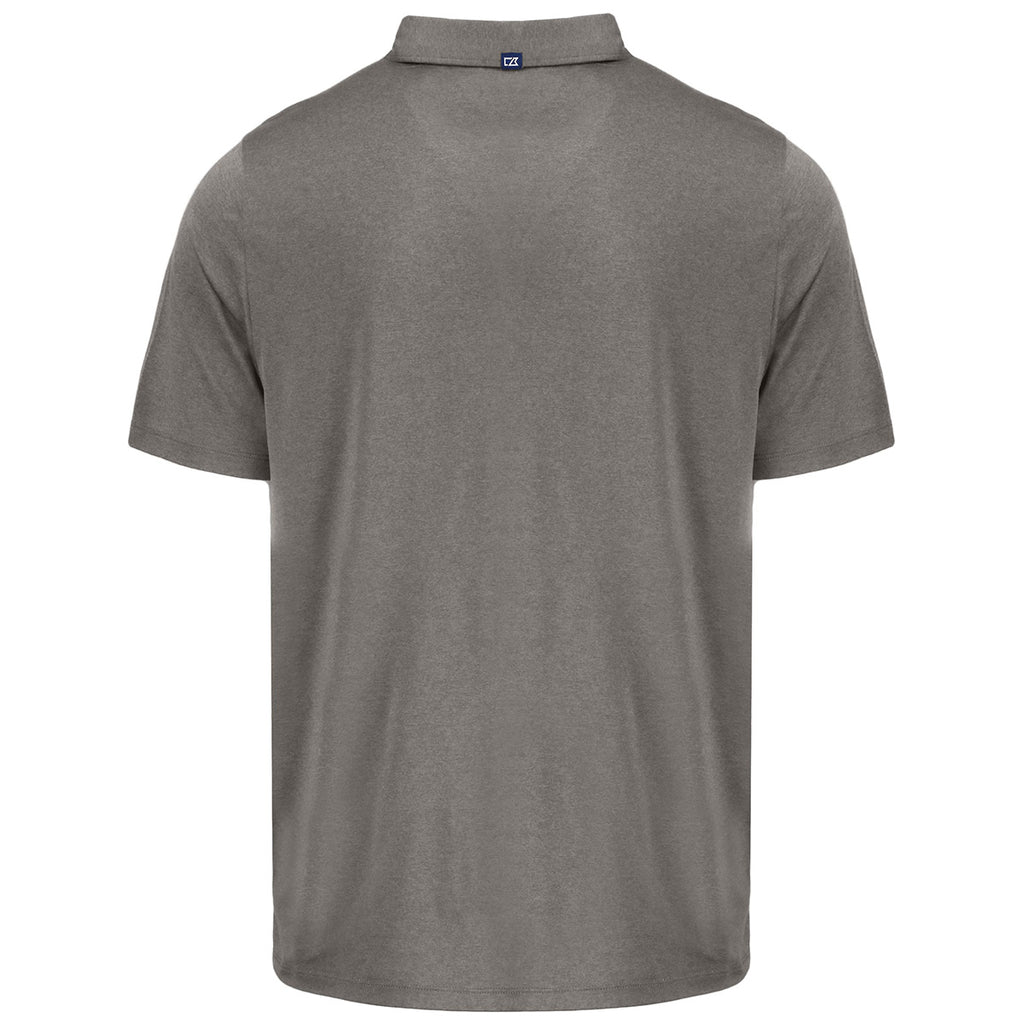 Cutter & Buck Men's Elemental Grey Coastline Epic Comfort Eco Recycled Polo