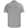 Cutter & Buck Men's Black Pike Eco Diamond Dot Print Recycled Polo