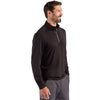 Cutter & Buck Men's Black Coastline Epic Comfort Recycled Quarter Zip