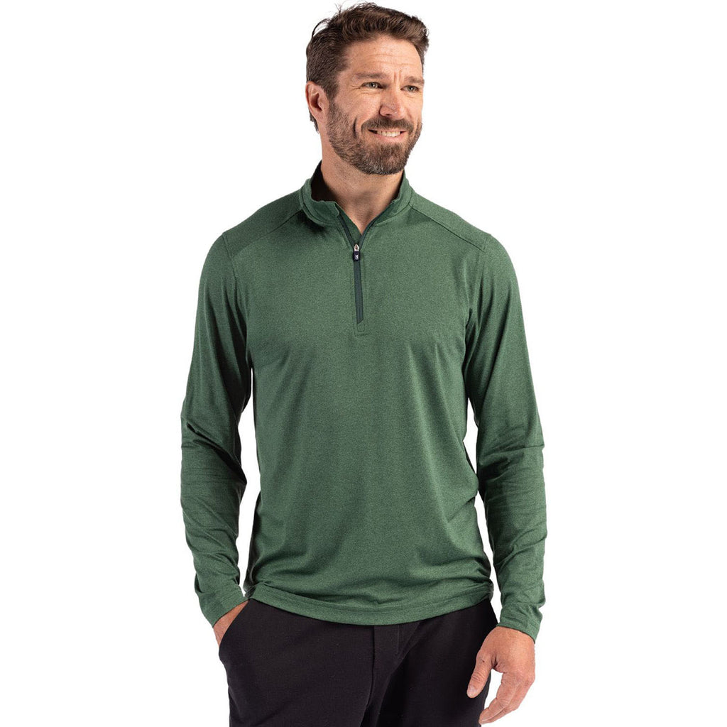 Cutter & Buck Men's Hunter Coastline Epic Comfort Recycled Quarter Zip