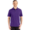 Cutter & Buck Men's College Purple Advantage Refresh Epic Confidence Recycled Tri-Blend Pique Polo