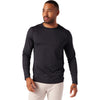 Glyder Men's Black Marble Dash Long Sleeve Crew Neck