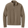 Mercer+Mettle Men's Warm Taupe Linear Texture 1/4-Zip