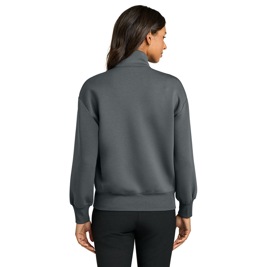 Mercer+Mettle Women's Storm Grey Soft Spacer Full-Zip