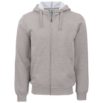 Clique Unisex Grey Melange Stockholm Full Zip Hoodie