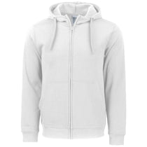 Clique Unisex White Stockholm Full Zip Hoodie