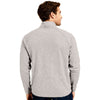 Clique Men's Silver Grey Heather Dash Recycled Quarter Zip Pullover