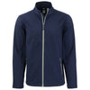Clique Men's Dark Navy/Pure Slate Tempo Stretch Full Zip Softshell Jacket