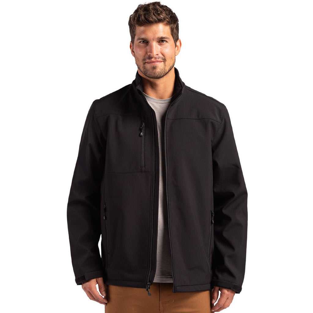 Clique Men's Black Tempest Waterproof Full Zip Softshell Jacket