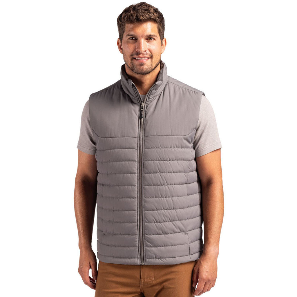 Clique Men's Pure Slate Elevation Eco Full Zip Puffer Vest