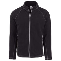 Clique Men's Black Powder Fleece Full Zip Jacket