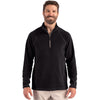 Clique Men's Black Powder Recycled Fleece Quarter Zip Pullover