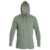 ANETIK Men's Dark Olive Heathered Low Pro Tech Hooded T-Shirt