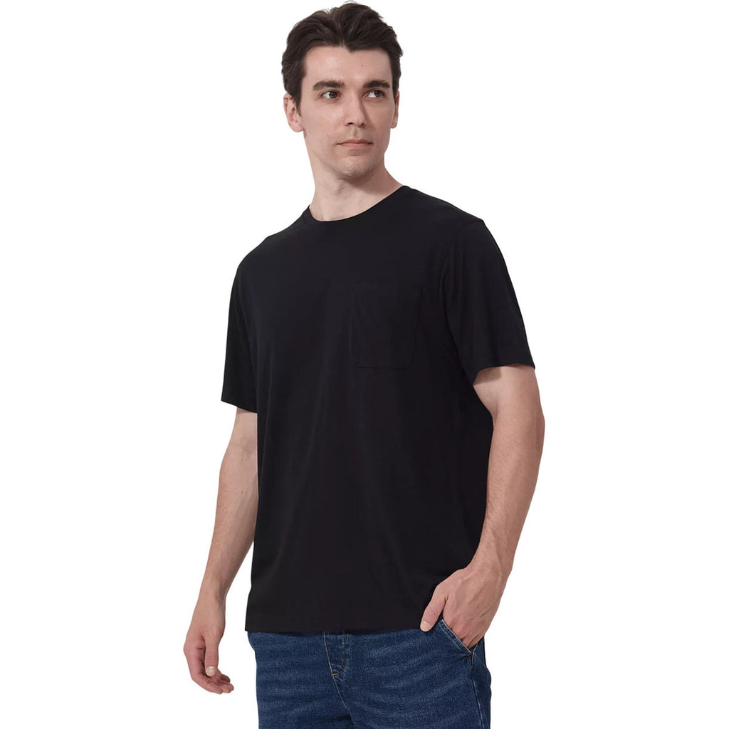 Levelwear Men's Black Focal Pocket Tee