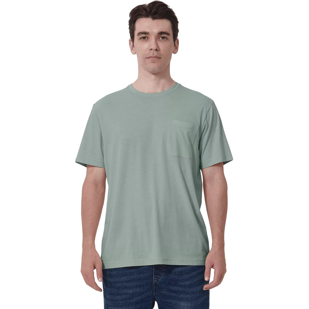 Levelwear Men's Iceberg Green Focal Pocket Tee
