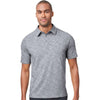 North End Men's Classic Navy Heather Eclipse Jacquard Polo