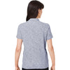 North End Women's Classic Navy Heather Eclipse Jacquard Polo
