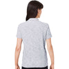 North End Women's Platinum Heather Eclipse Jacquard Polo