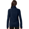 North End Women's Classic Navy Rhythm Waffle Quarter-Zip Pullover