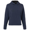North End Women's Classic Navy Heather Spirit Textured Hooded Pullover
