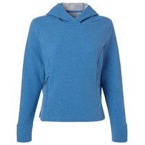 North End Women's Light Nautical Blue Heather Spirit Textured Hooded Pullover