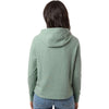 North End Women's Sage Green Heather Spirit Textured Hooded Pullover