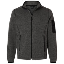 North End Men's Black/Grey Jasper Full-Zip Fleece Jacket