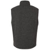 North End Men's Black/Grey Jasper Jacquard Fleece Vest