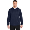 North End Men's Classic Navy Heather Network Lightweight Jacket