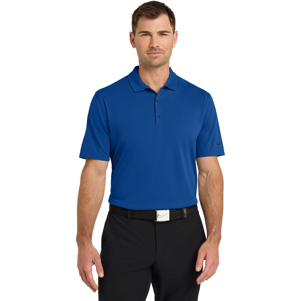 Nike Men's Gym Blue Dri-FIT Micro Pique 2.0 Polo