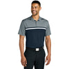 Nike Men's Cool Grey/ Navy/ White Dri-FIT Victory Colorblock Polo