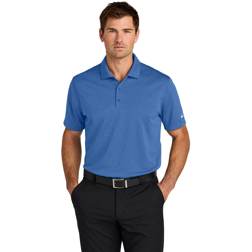 Nike Men's Game Royal Heather Dri-FIT Smooth Heather Polo