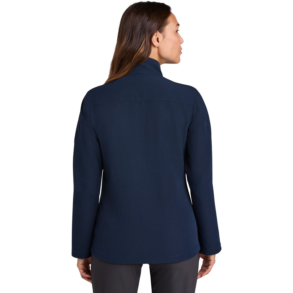 Nike Women's Navy Full-Zip Soft Shell Jacket