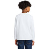 Next Level Youth White Cotton Long Sleeve Tee