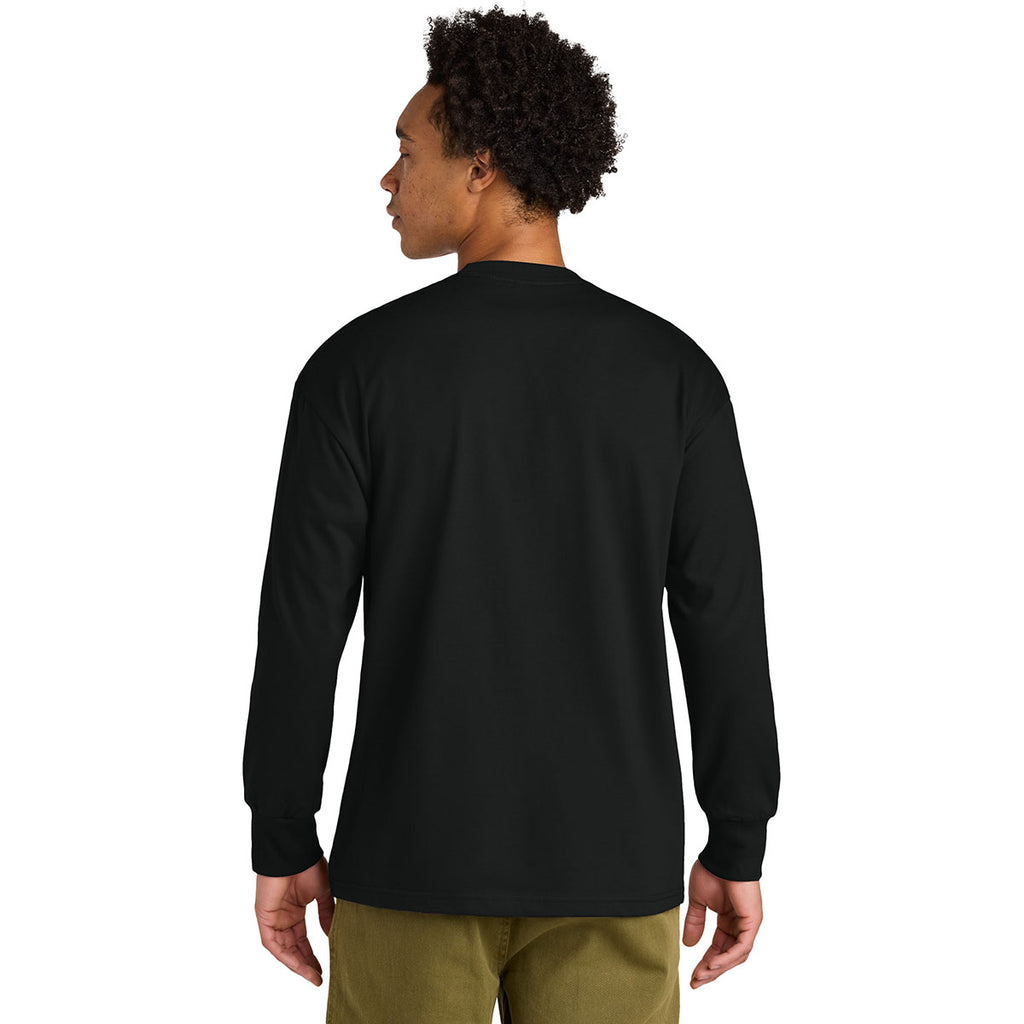 Next Level Men's Black Heavyweight Long Sleeve Tee