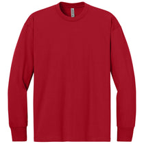 Next Level Men's Red Heavyweight Long Sleeve Tee